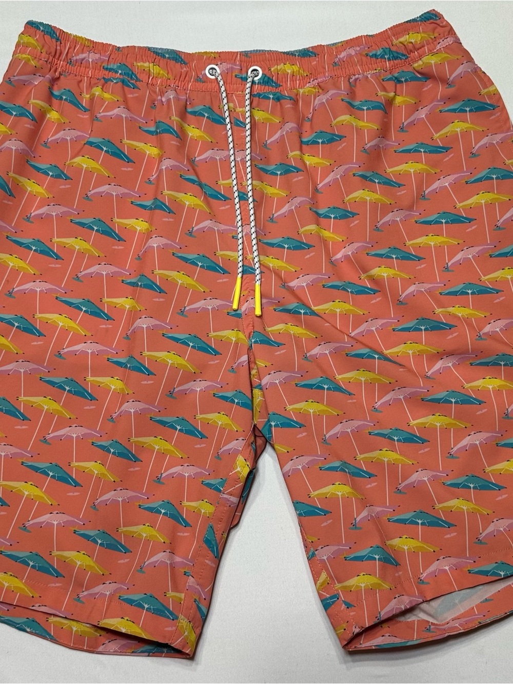 Bonobos Riviera Recycled Swim Trunks Mens Large L 9 Inseam Umbrella